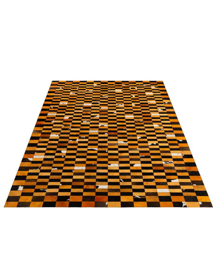 8' 1 x 9' 11 Cowhide - Patchwork Rug