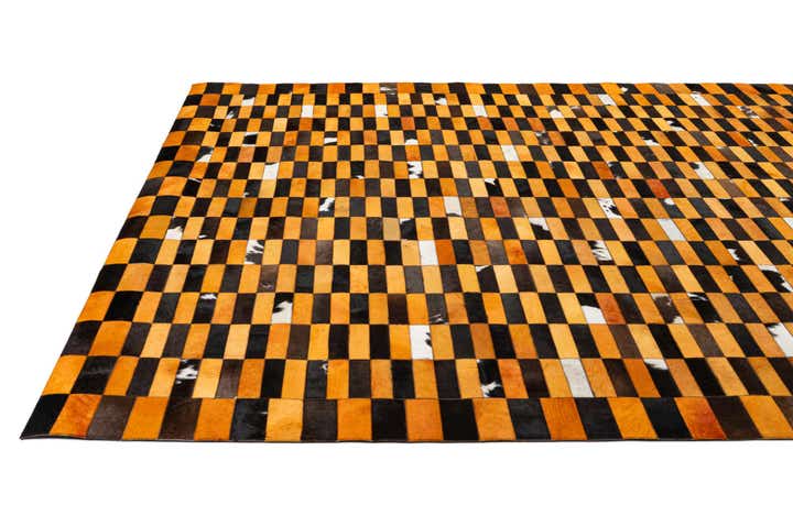 8' 1 x 9' 11 Cowhide - Patchwork Rug