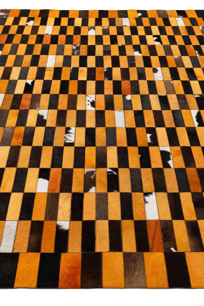 8' 1 x 9' 11 Cowhide - Patchwork Rug