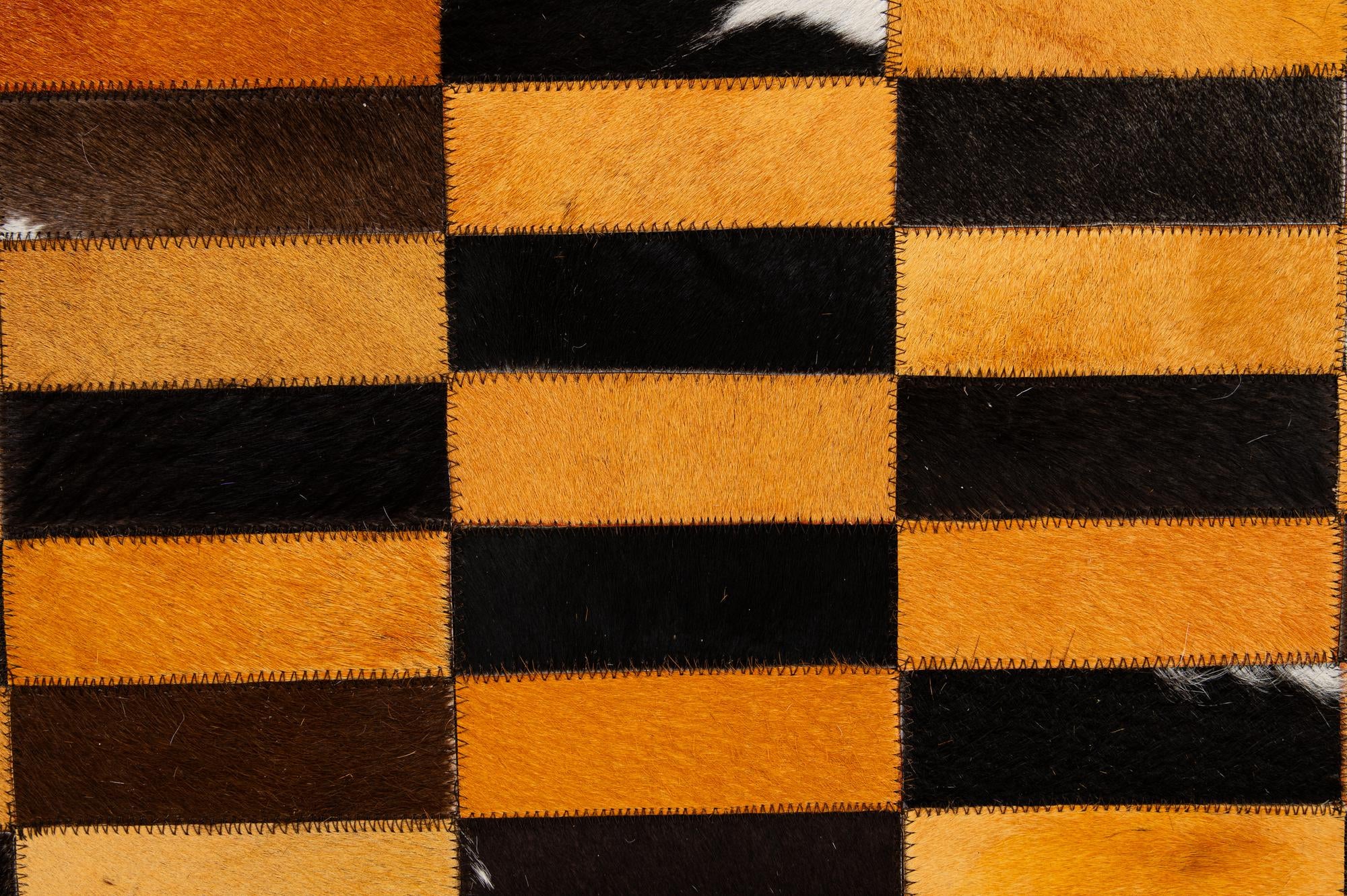 8' 1 x 9' 11 Cowhide - Patchwork Rug