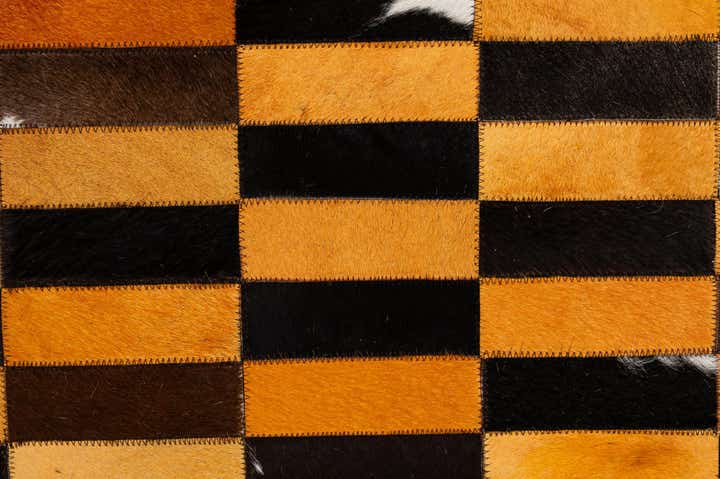 8' 1 x 9' 11 Cowhide - Patchwork Rug