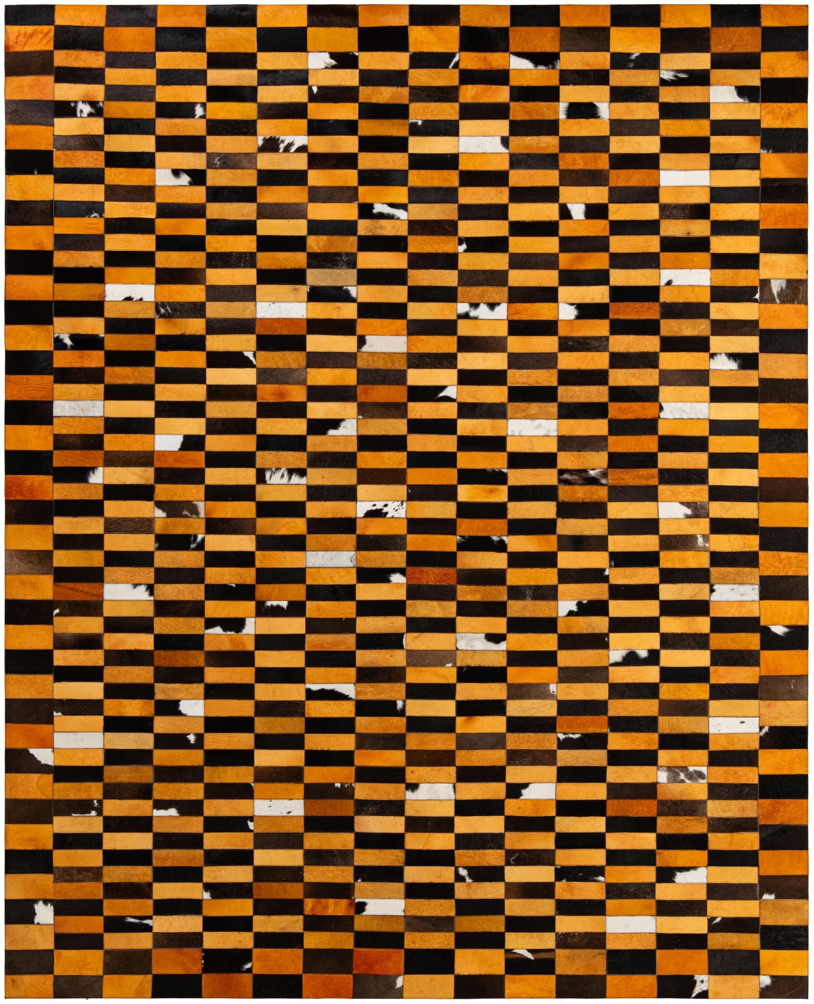 8' 1 x 9' 11 Cowhide - Patchwork Rug