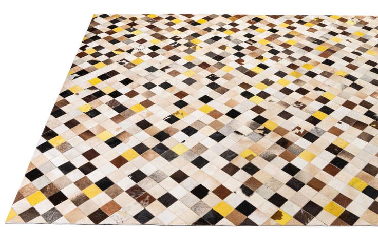 Detail image of 7' 11 x 10' Cowhide - Patchwork Rug