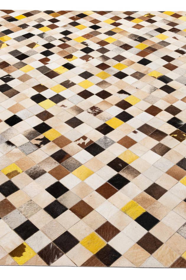 Detail image of 7' 11 x 10' Cowhide - Patchwork Rug