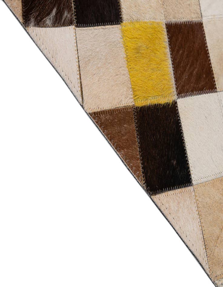 Detail image of 7' 11 x 10' Cowhide - Patchwork Rug