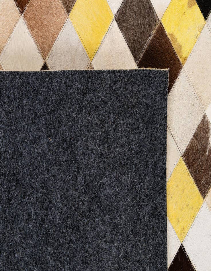 Detail image of 7' 11 x 10' Cowhide - Patchwork Rug