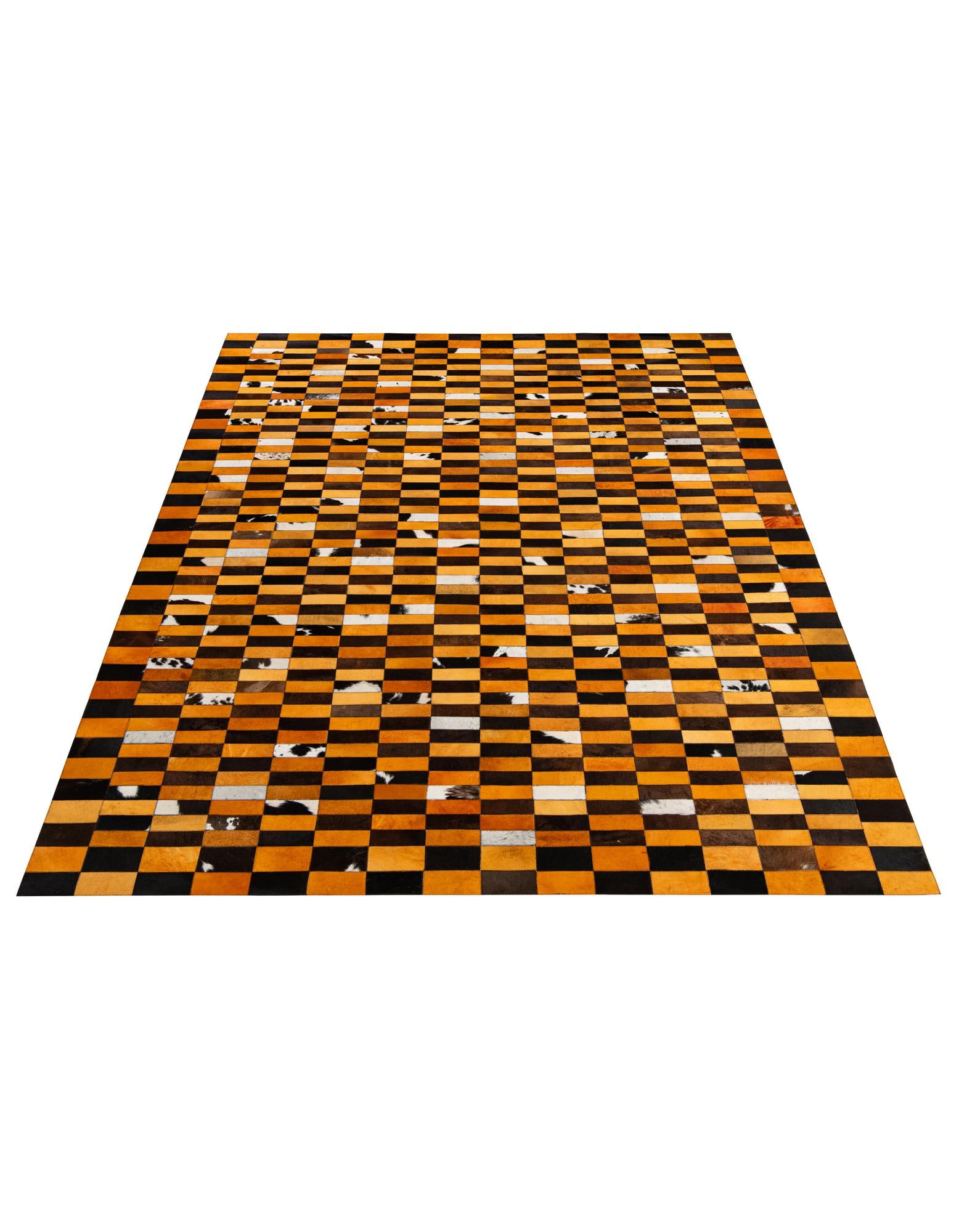 8' 1 x 9' 11 Cowhide - Patchwork Rug