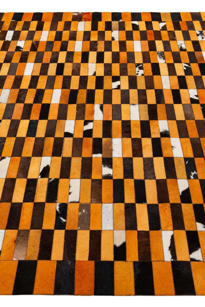 8' 1 x 9' 11 Cowhide - Patchwork Rug