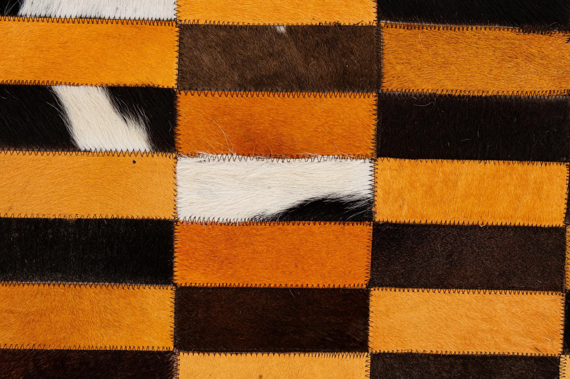8' 1 x 9' 11 Cowhide - Patchwork Rug