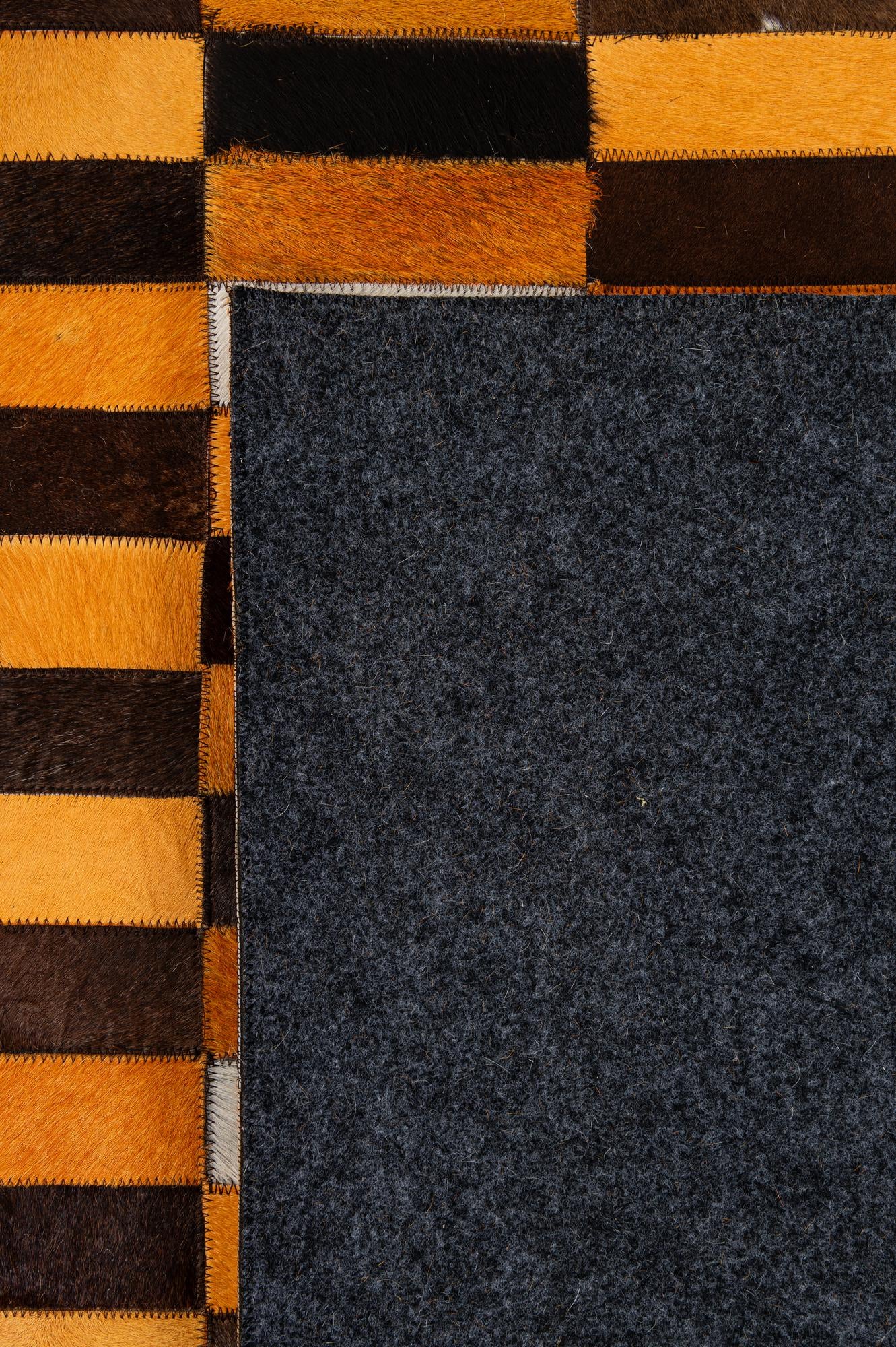 8' 1 x 9' 11 Cowhide - Patchwork Rug