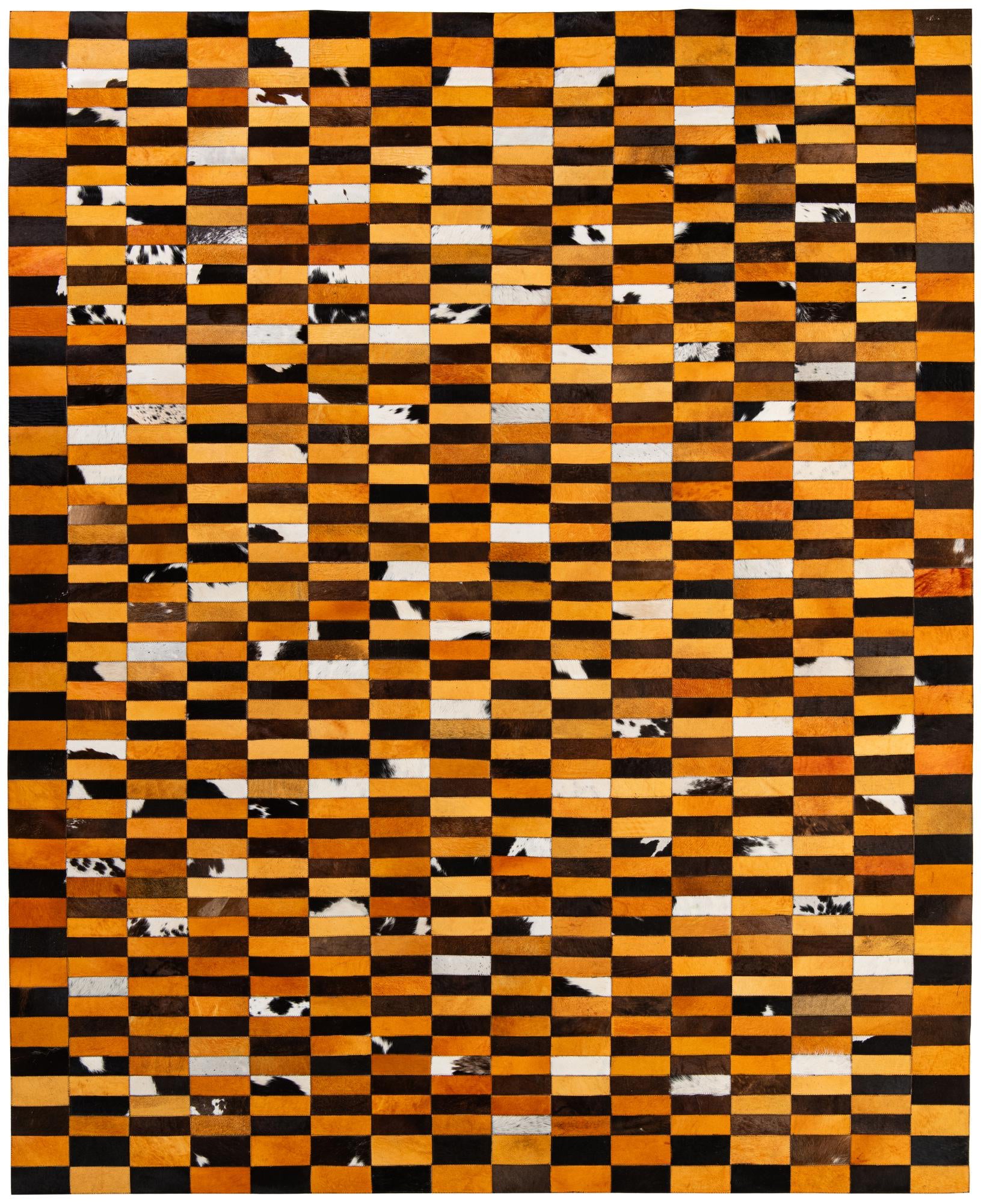 8' 1 x 9' 11 Cowhide - Patchwork Rug