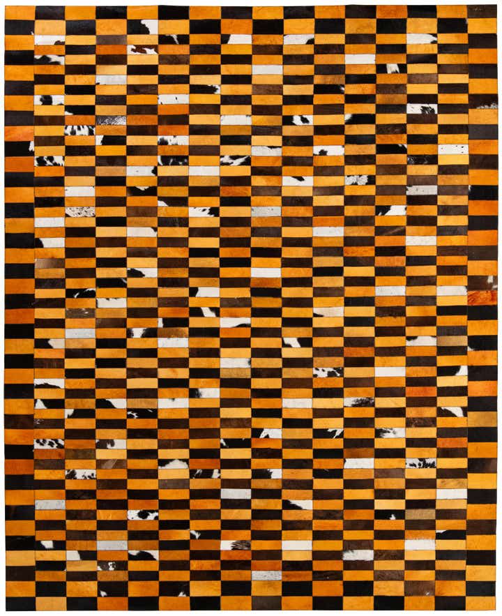 8' 1 x 9' 11 Cowhide - Patchwork Rug