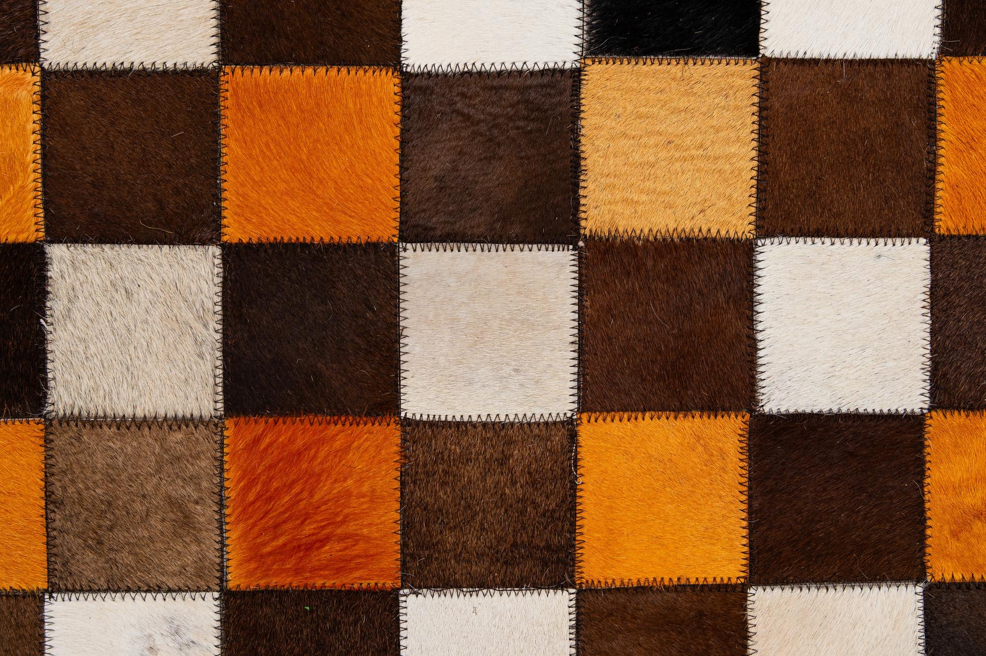 8' 2 x 9' 11 Cowhide - Patchwork Rug