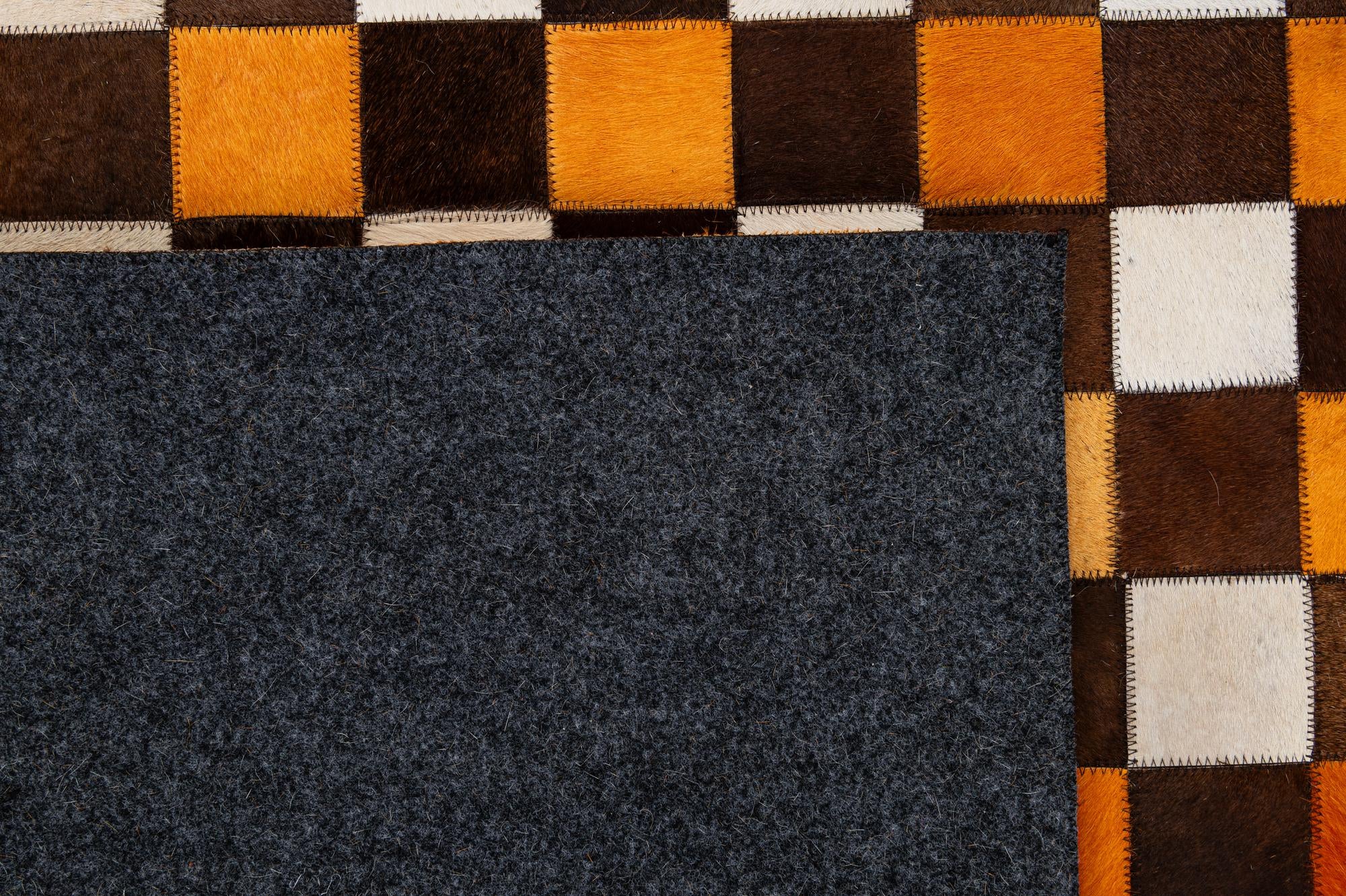 8' 2 x 9' 11 Cowhide - Patchwork Rug