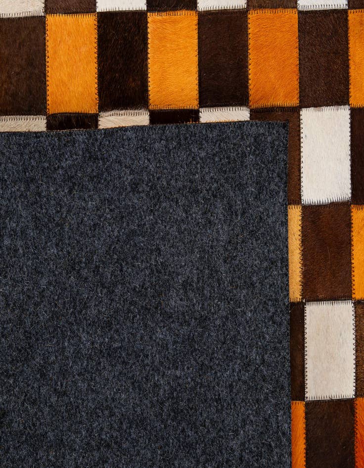 Detail image of 8' 2 x 9' 11 Cowhide - Patchwork Rug