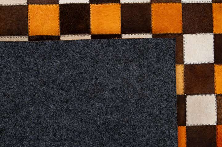 8' 2 x 9' 11 Cowhide - Patchwork Rug