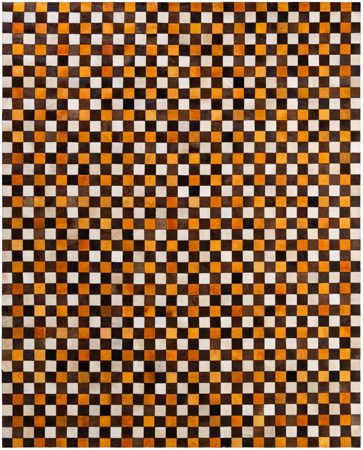 Detail image of 8' 2 x 9' 11 Cowhide - Patchwork Rug