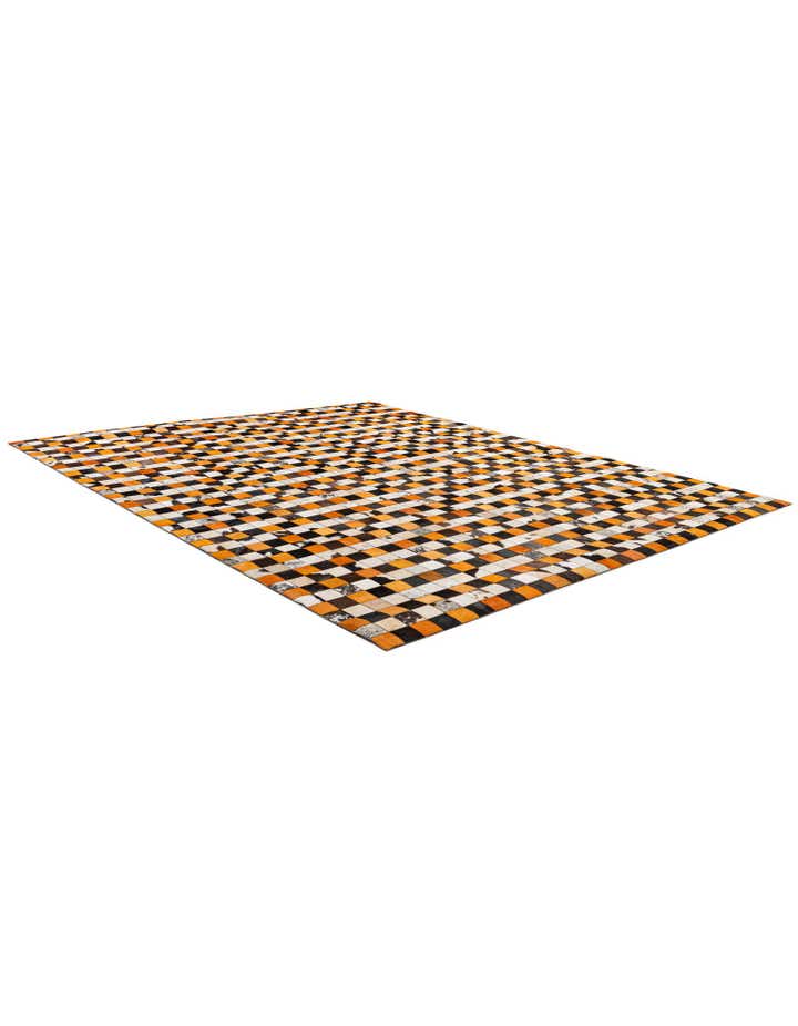 8' 1 x 9' 11 Cowhide - Patchwork Rug