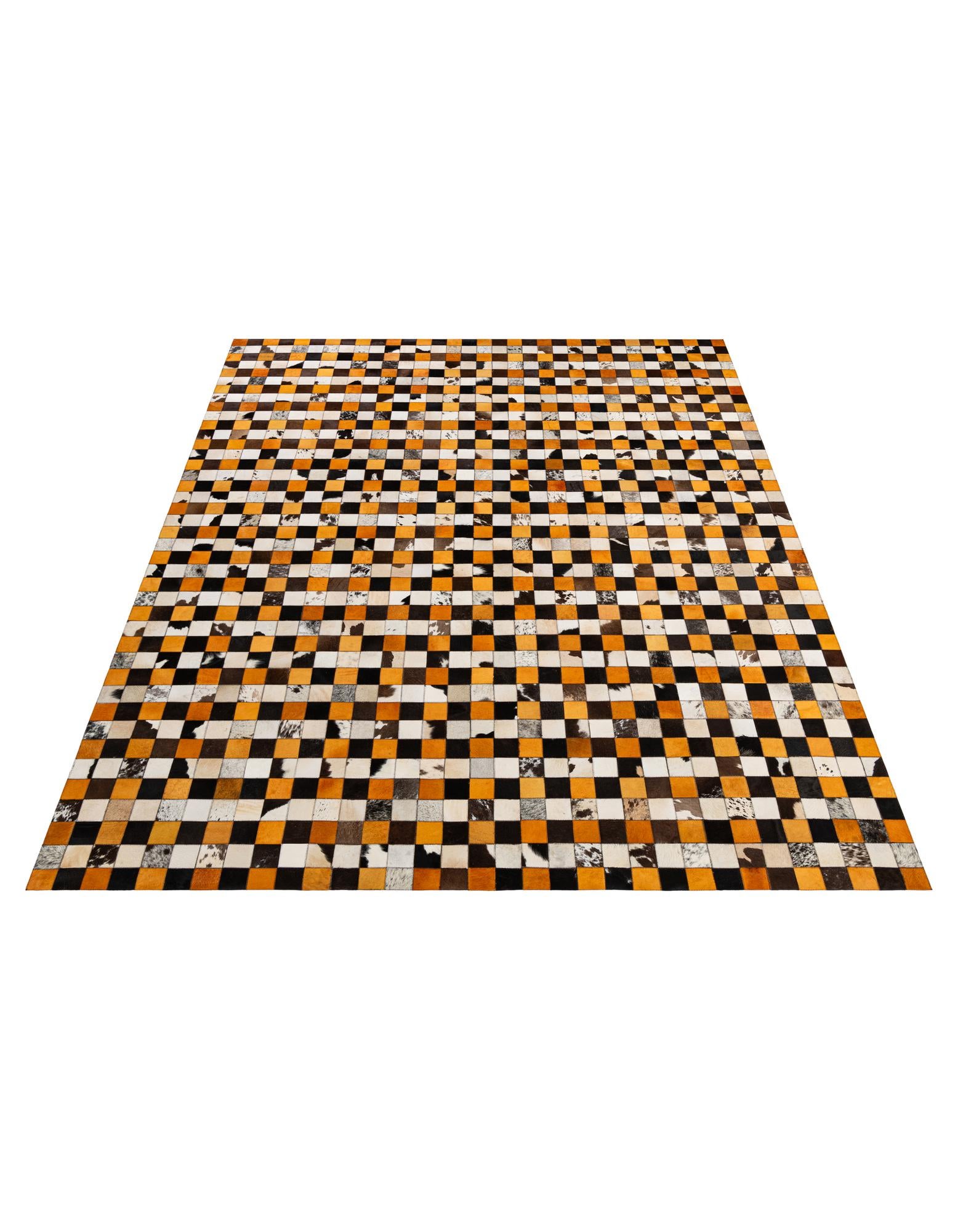 8' 1 x 9' 11 Cowhide - Patchwork Rug