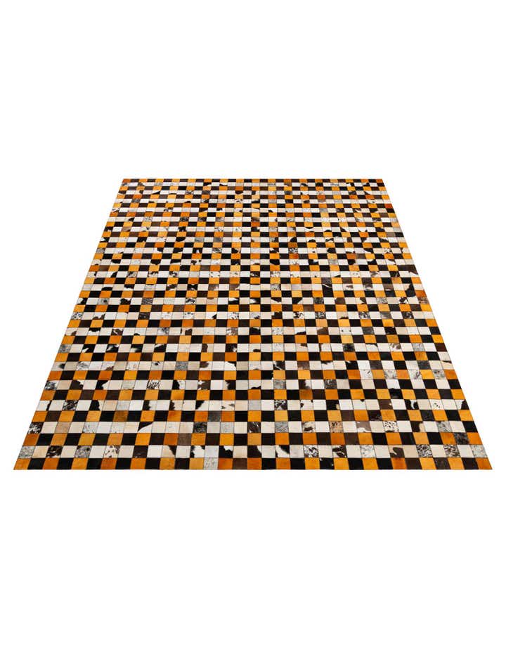 8' 1 x 9' 11 Cowhide - Patchwork Rug