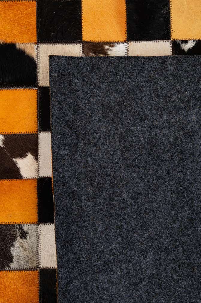 8' 1 x 9' 11 Cowhide - Patchwork Rug