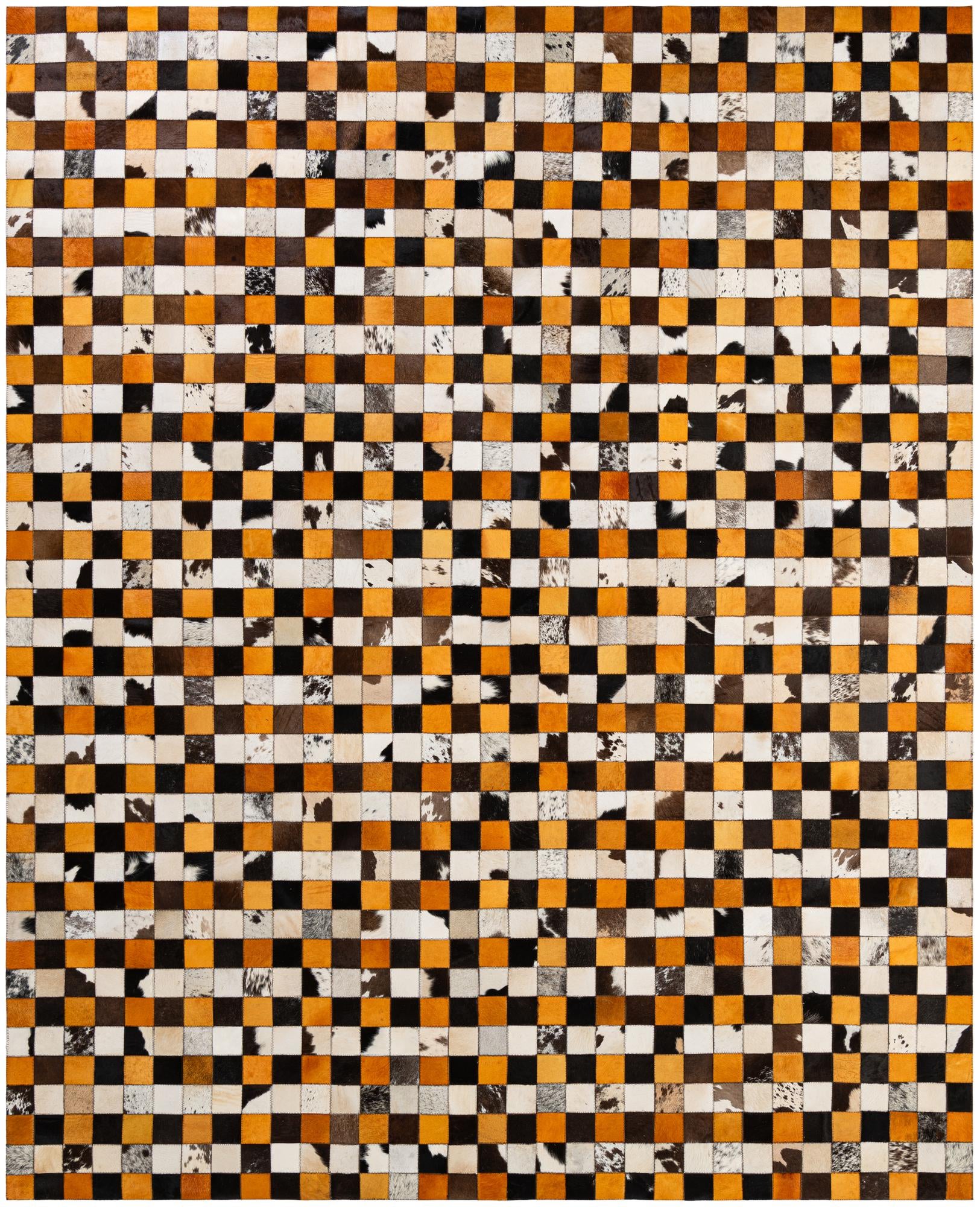 8' 1 x 9' 11 Cowhide - Patchwork Rug