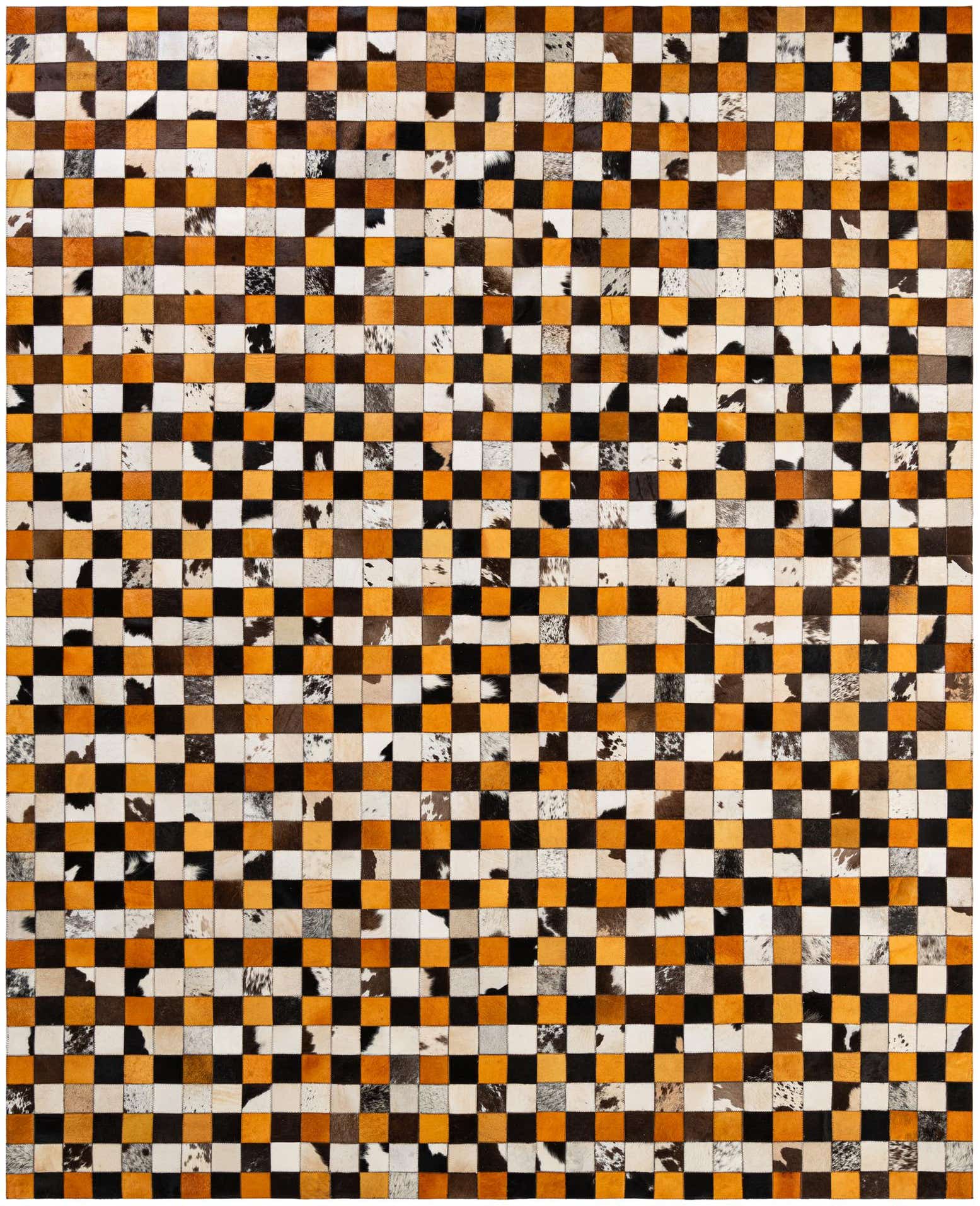 8' 1 x 9' 11 Cowhide - Patchwork Rug