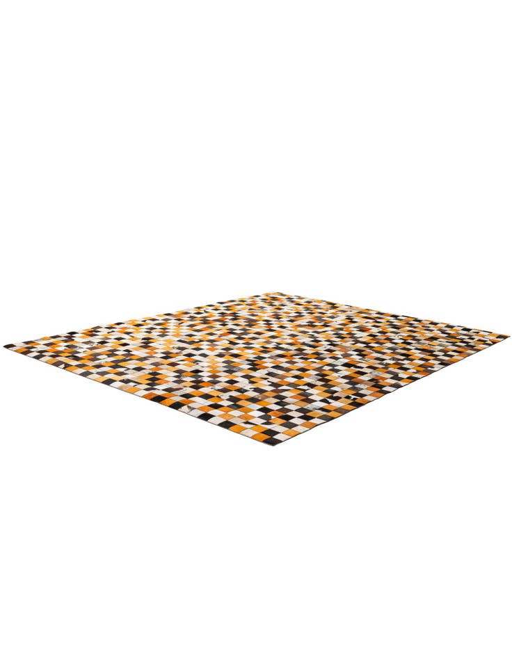 Detail image of 8' 1 x 9' 11 Cowhide - Patchwork Rug