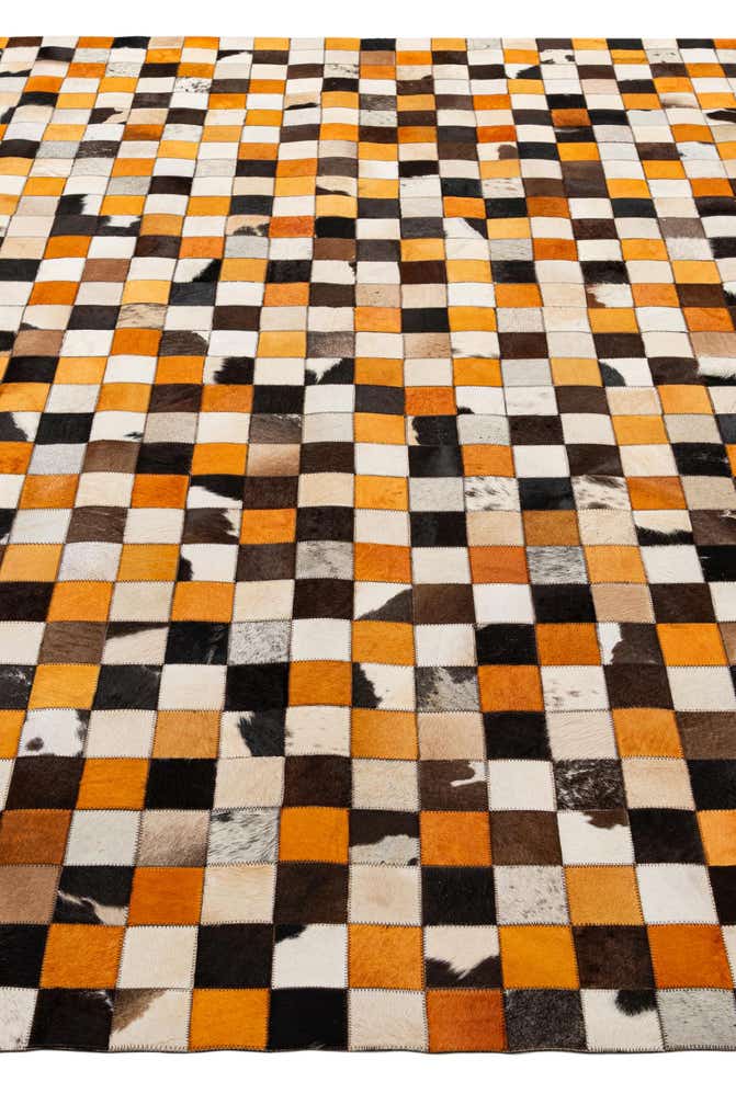 8' 1 x 9' 11 Cowhide - Patchwork Rug