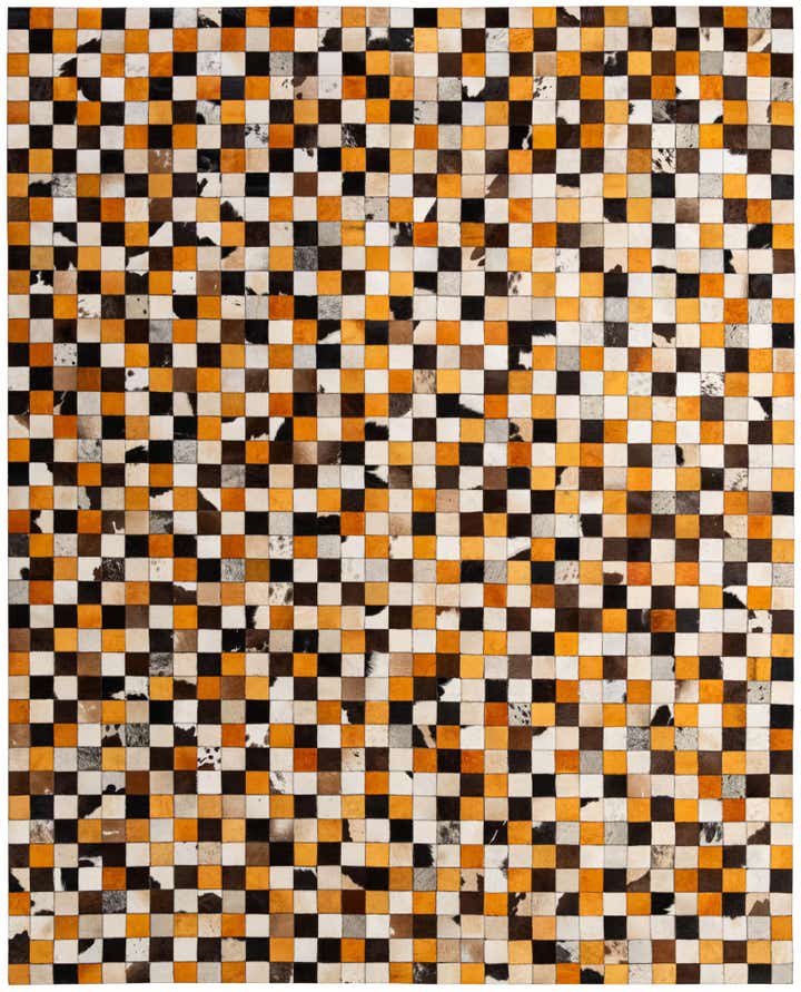 8' 1 x 9' 11 Cowhide - Patchwork Rug