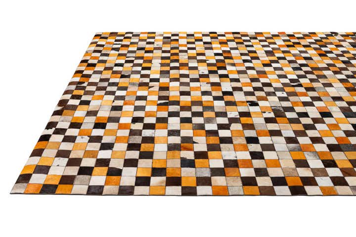 8' 2 x 10' Cowhide - Patchwork Rug