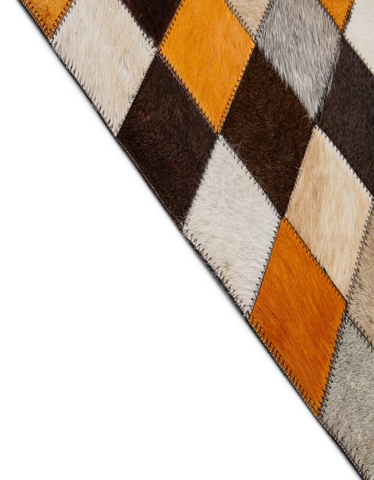 Detail image of 8' 2 x 10' Cowhide - Patchwork Rug