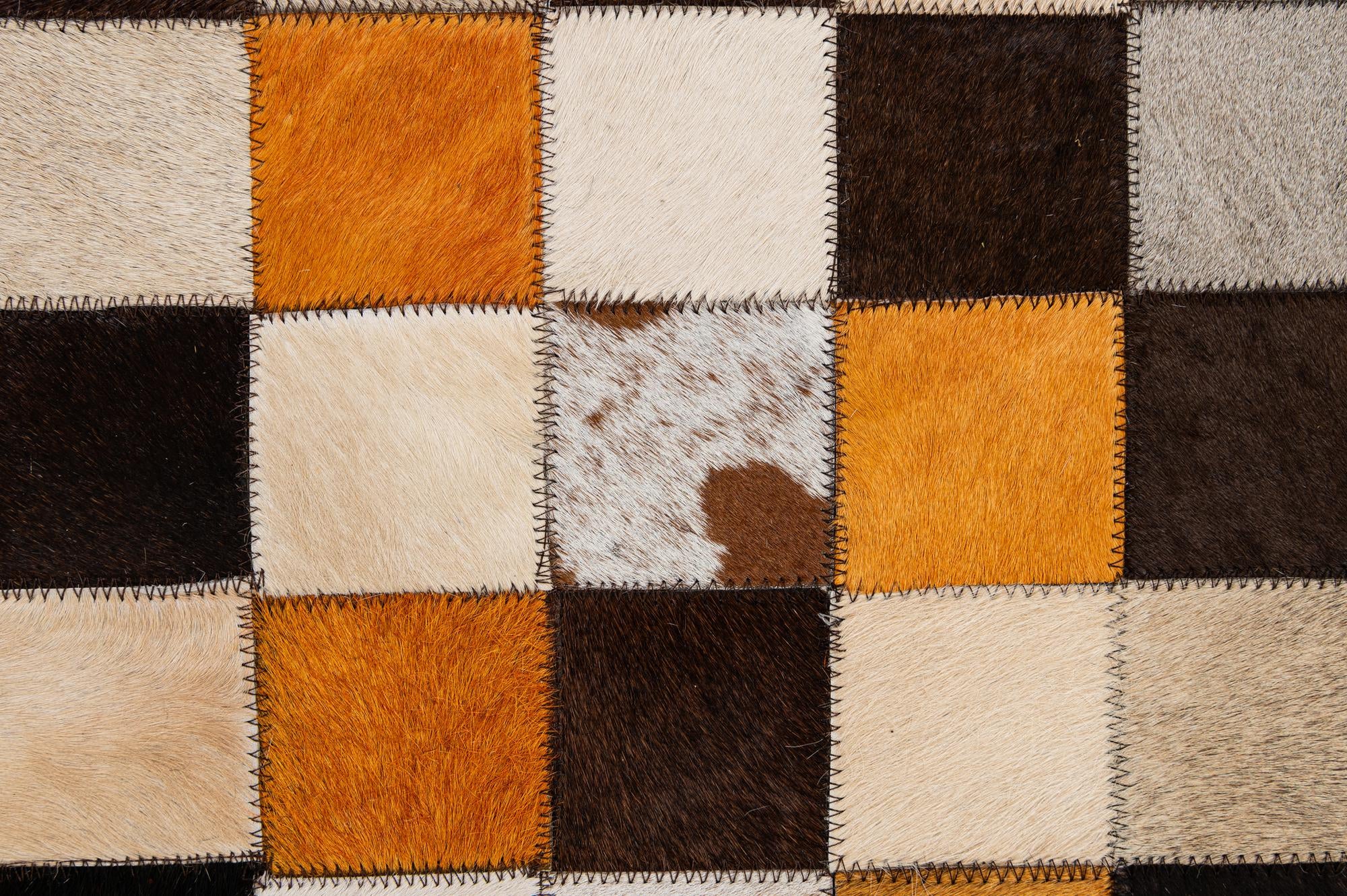 8' 2 x 10' Cowhide - Patchwork Rug