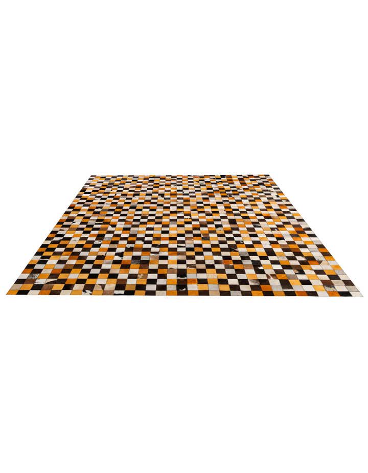8' 1 x 10' Cowhide - Patchwork Rug