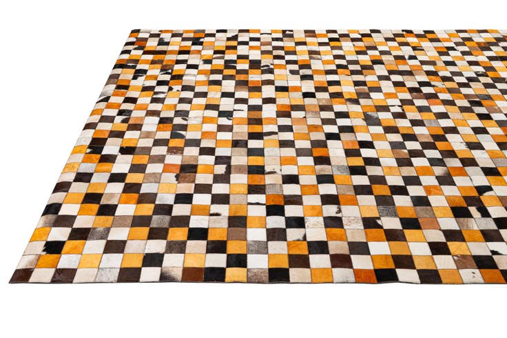 Detail image of 8' 1 x 10' Cowhide - Patchwork Rug