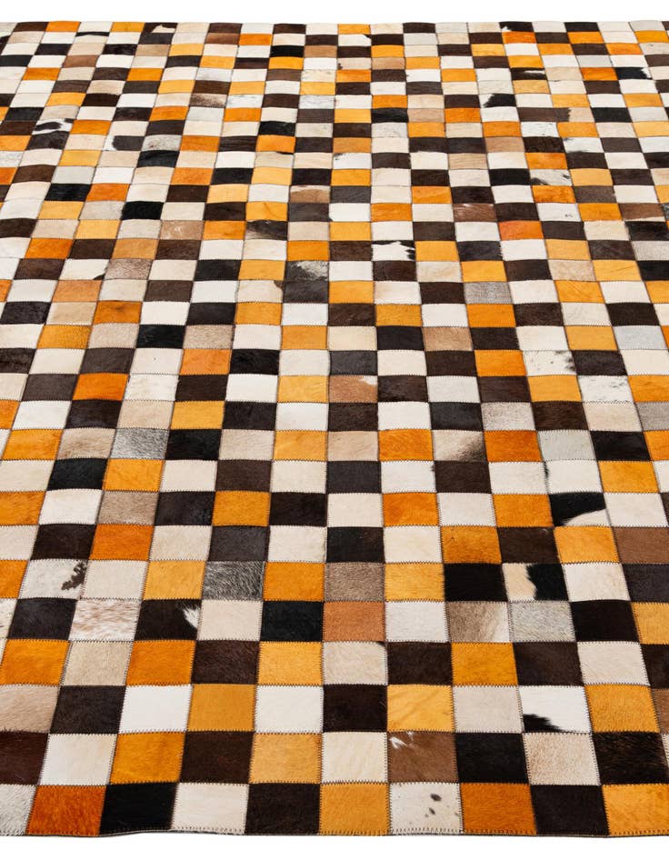 Detail image of 8' 1 x 10' Cowhide - Patchwork Rug