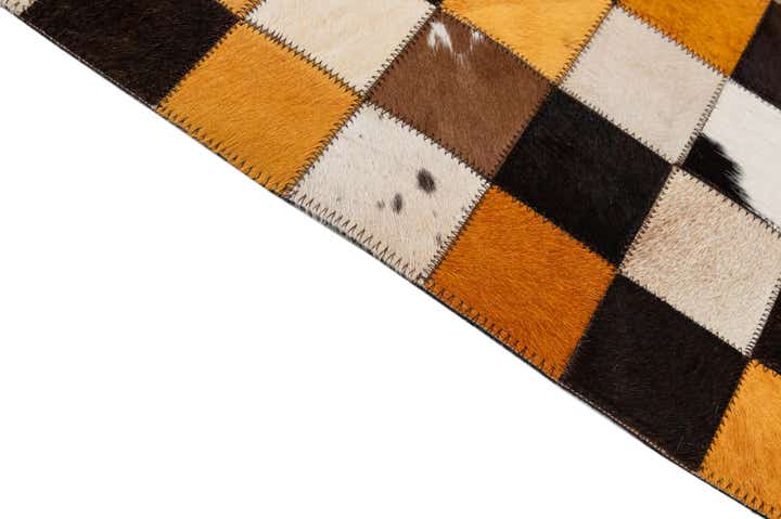 8' 1 x 10' Cowhide - Patchwork Rug
