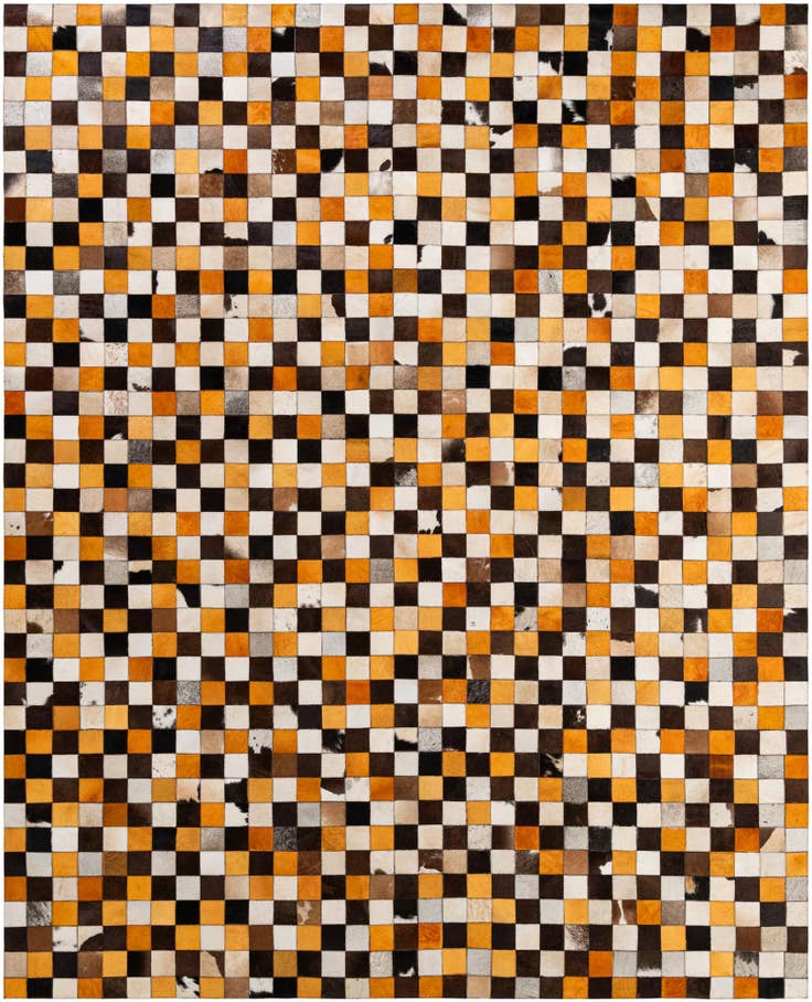 Detail image of 8' 1 x 10' Cowhide - Patchwork Rug