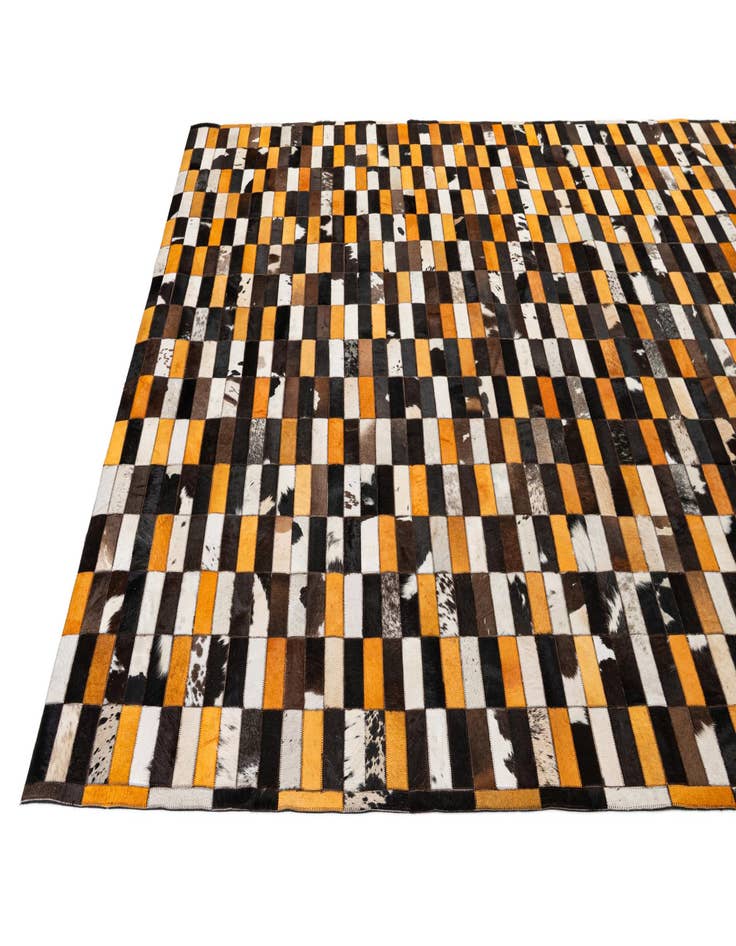 Detail image of 8' 3 x 10' Cowhide - Patchwork Rug