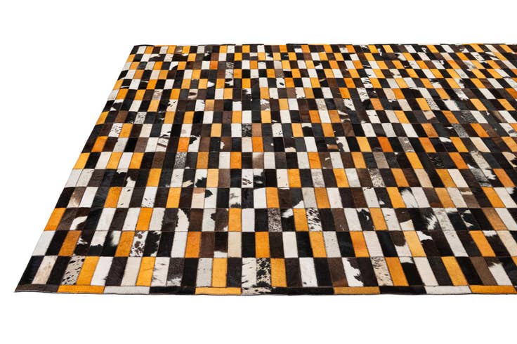 Detail image of 8' 3 x 10' Cowhide - Patchwork Rug