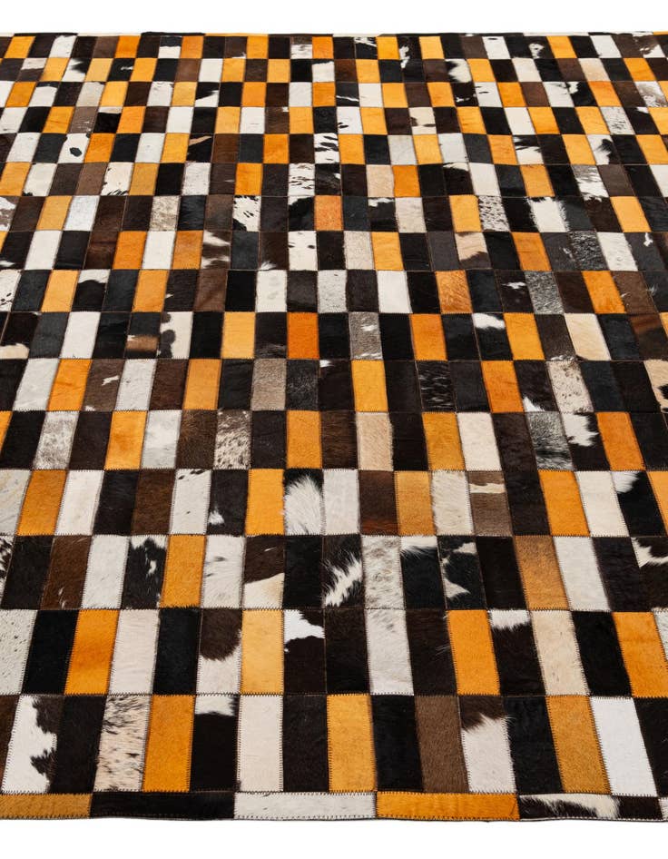 Detail image of 8' 3 x 10' Cowhide - Patchwork Rug