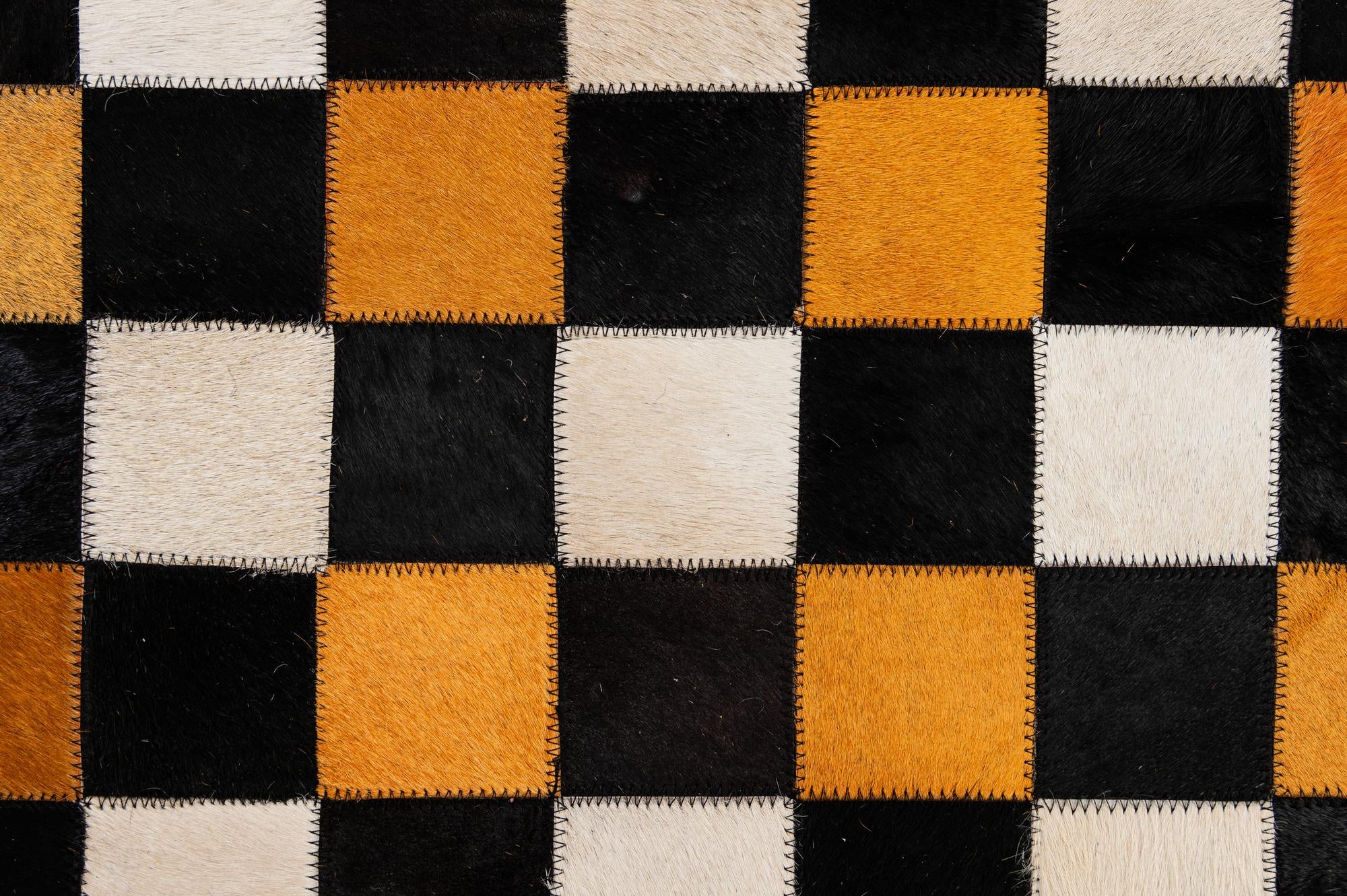 8' 1 x 10' Cowhide - Patchwork Rug