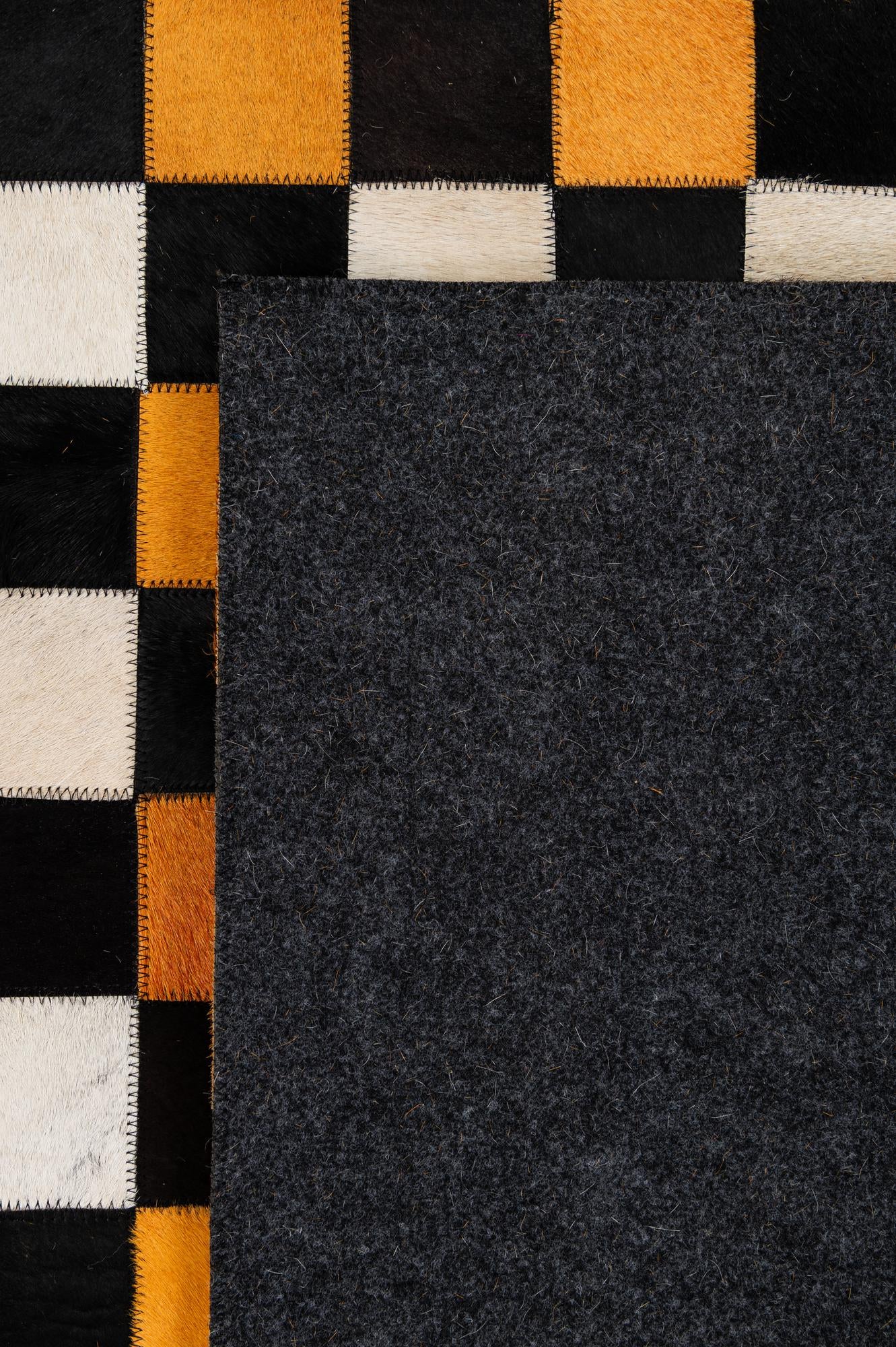 8' 1 x 10' Cowhide - Patchwork Rug