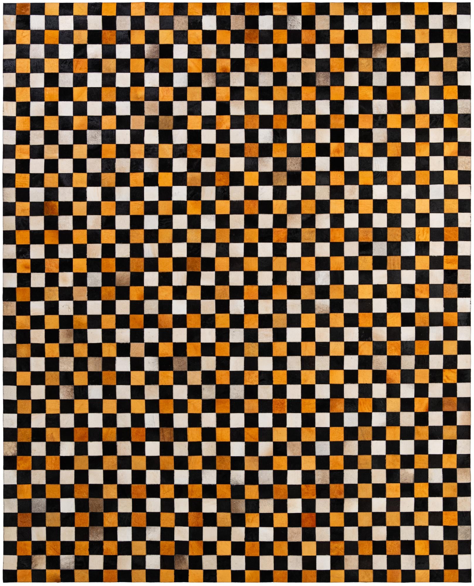 8' 1 x 10' Cowhide - Patchwork Rug