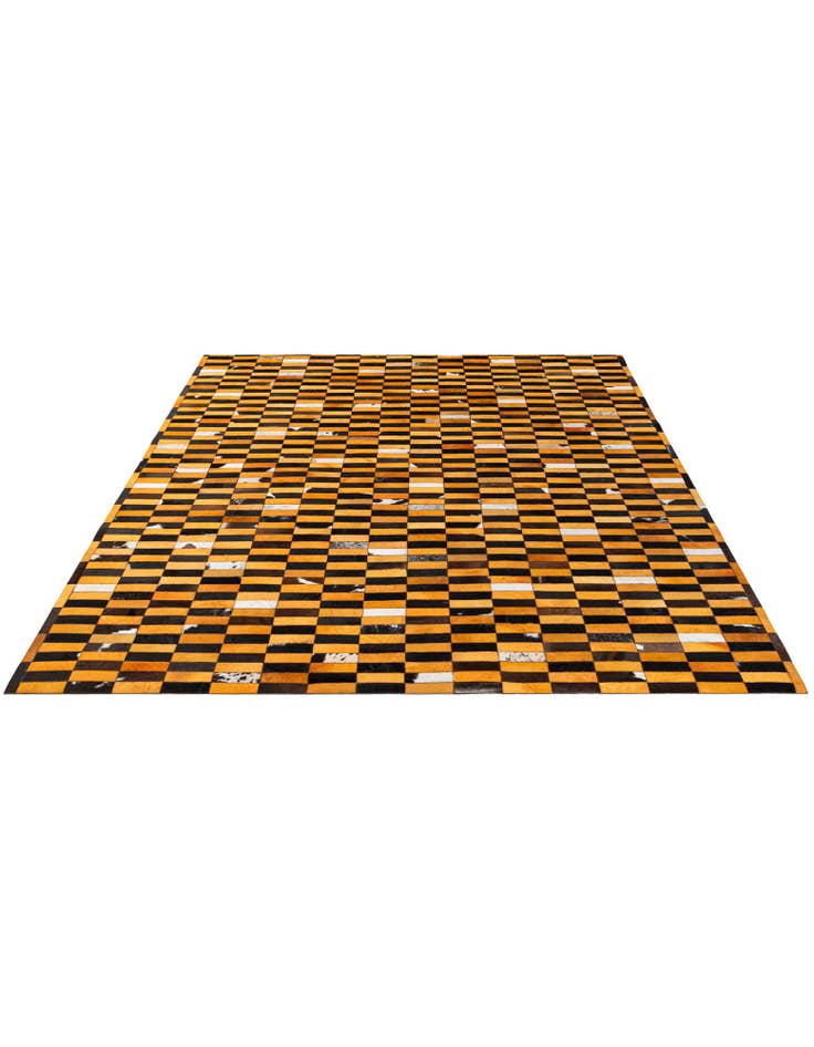 Detail image of 8' 2 x 9' 11 Cowhide - Patchwork Rug