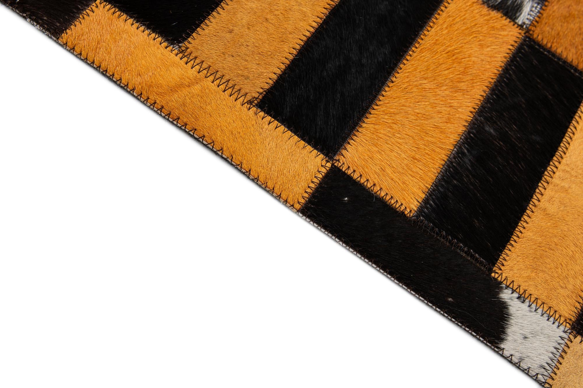 8' 2 x 9' 11 Cowhide - Patchwork Rug
