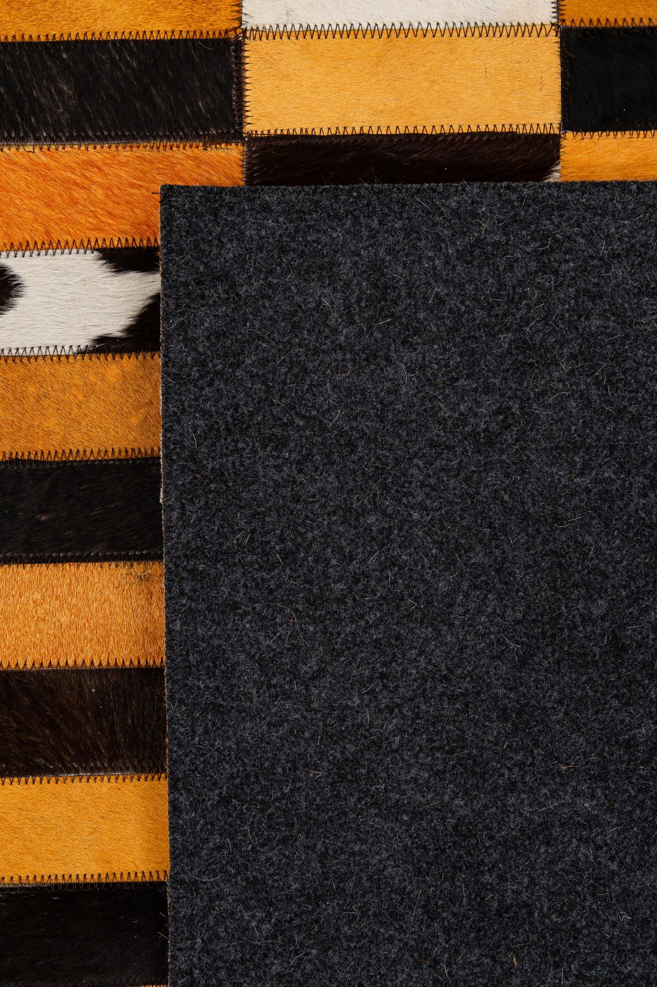 8' 2 x 9' 11 Cowhide - Patchwork Rug