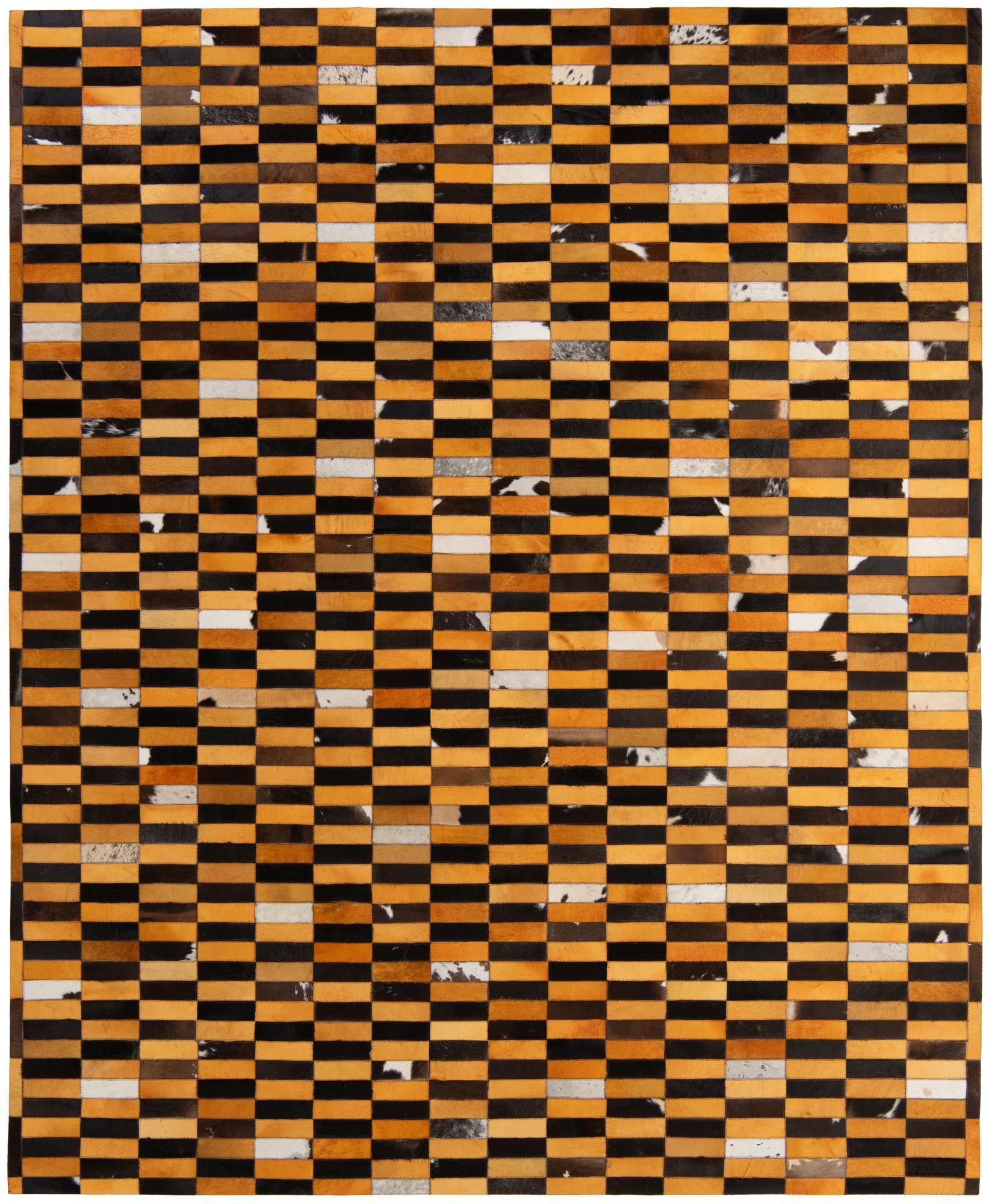 8' 2 x 9' 11 Cowhide - Patchwork Rug