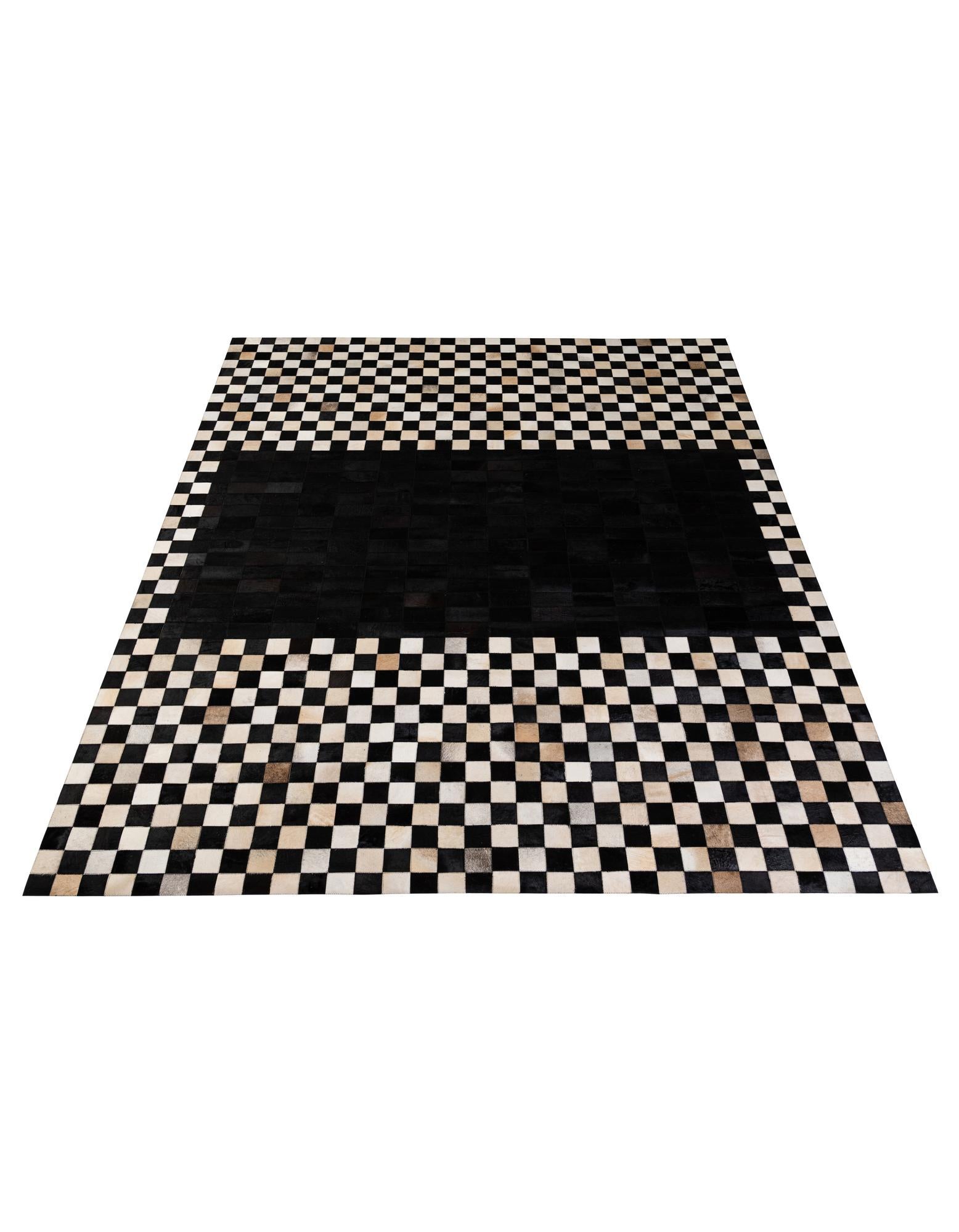 8' 1 x 10' Cowhide - Patchwork Rug