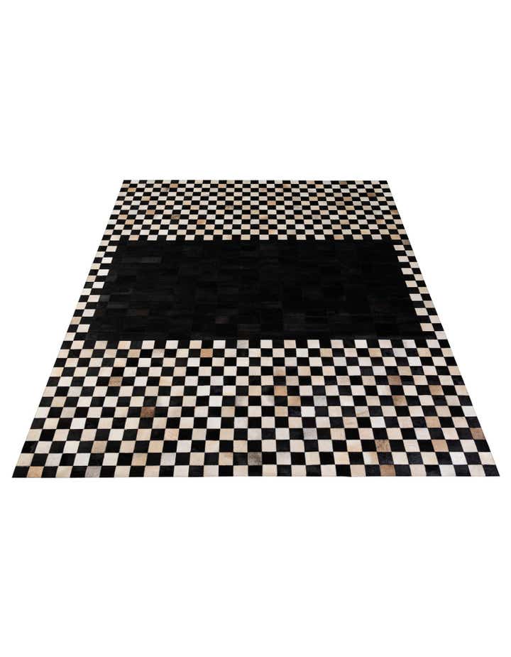 8' 1 x 10' Cowhide - Patchwork Rug